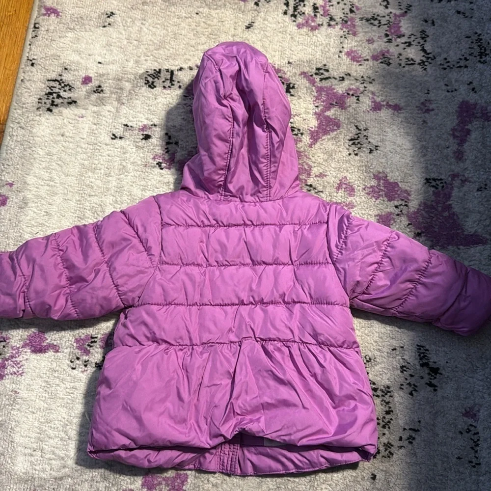 Old Navy Purple Frost Free Puffer Jacket 12-18 Months